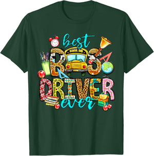 Cute Funny Patient Loving School Bus Driver Appreciation T-Shirt - T-Shirt | Forest