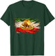 Iran Flag with Lion and Sun Emblem, Vintage Persian Heritage T-Shirt - T-Shirt | Forest