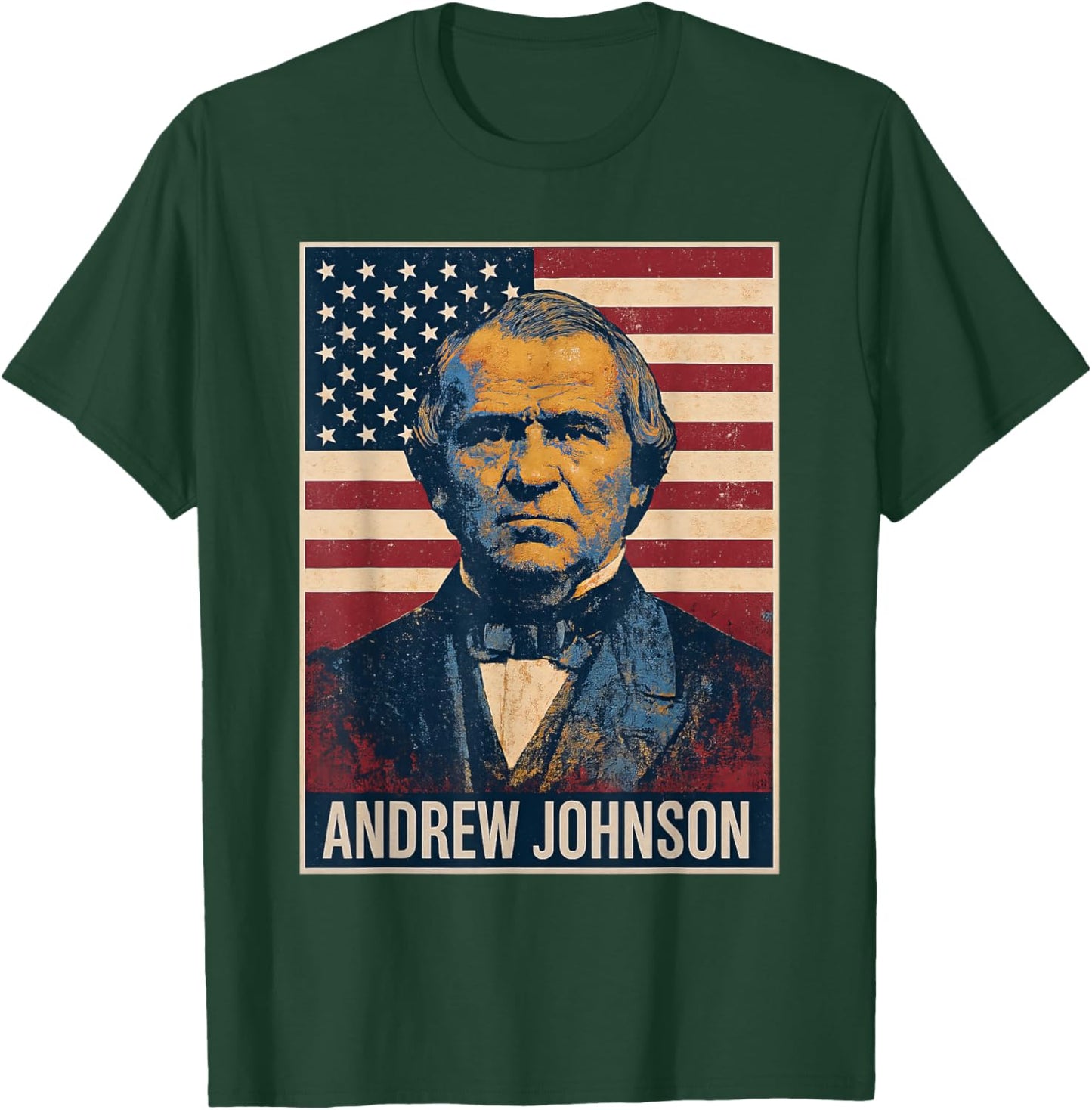 Andrew Johnson Portrait T-Shirt - T-Shirt | Forest
