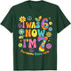 I was 6 Now I’m 7 Birthday Awesome Since 2019 Retro Vibes T-Shirt - T-Shirt | Forest
