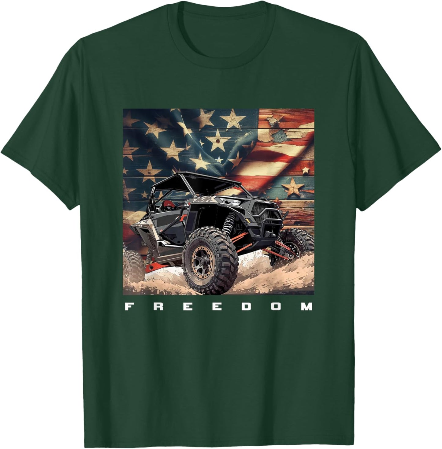 Off Road Quad ATV T-Shirt - T-Shirt | Forest