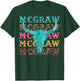 Vintage McGraw Name Longhorn Western Gift Women Kids T-Shirt - T-Shirt | Forest