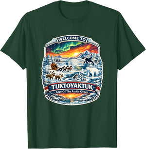 Tuktoyaktuk Northwest Territories Edge of The Arctic Ocean T-Shirt - T-Shirt | Forest