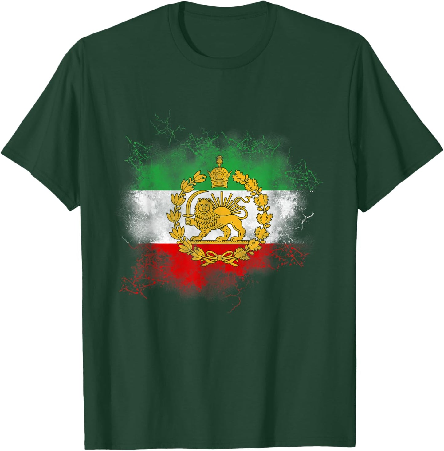 Iran Lion Sun Flag,Iran,Persian,Shir o Khorshid T-Shirt - T-Shirt | Forest
