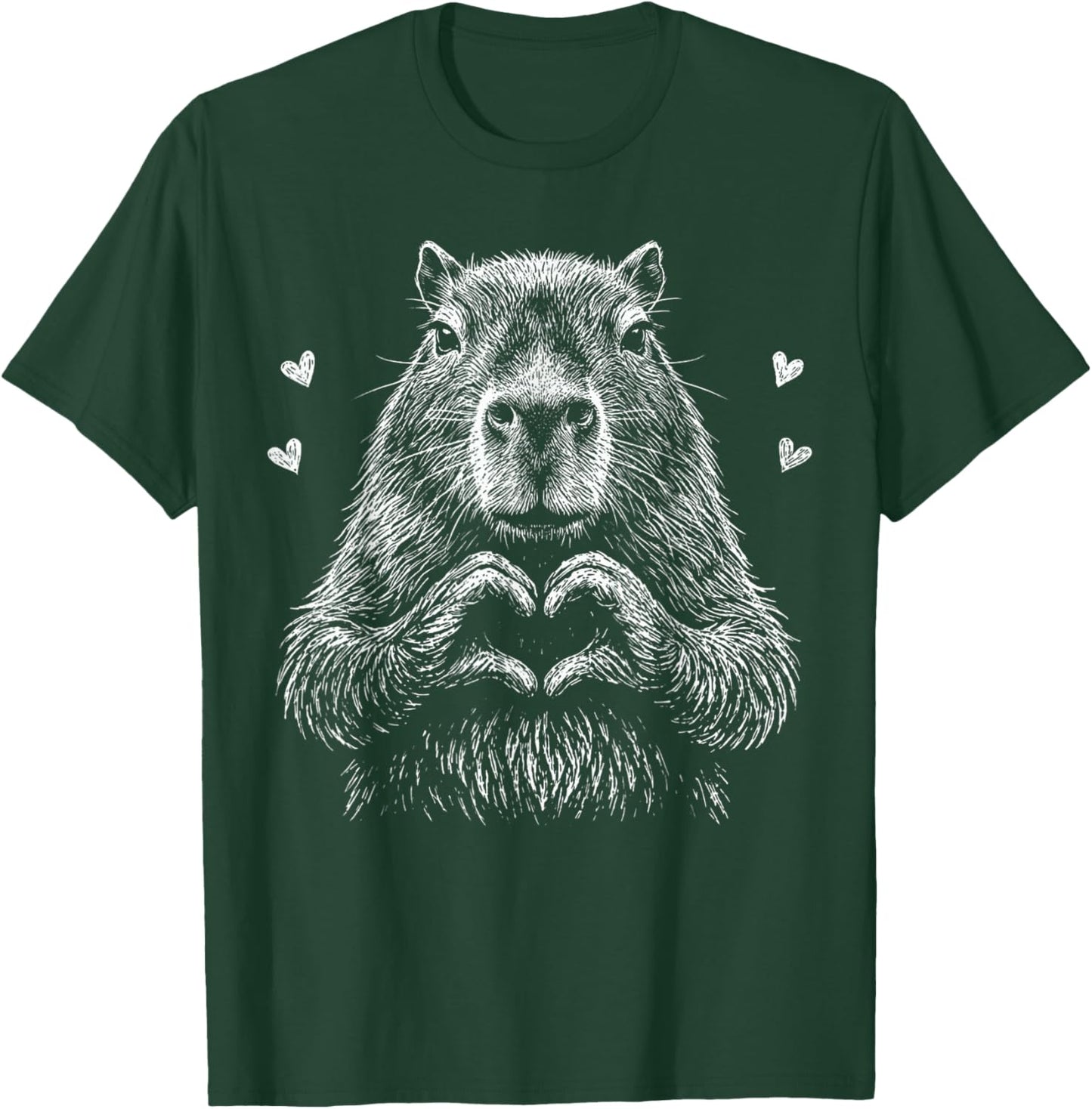 I Steal Hearts Capybara Valentines Capybara Meme Graphic T-Shirt - T-Shirt | Forest