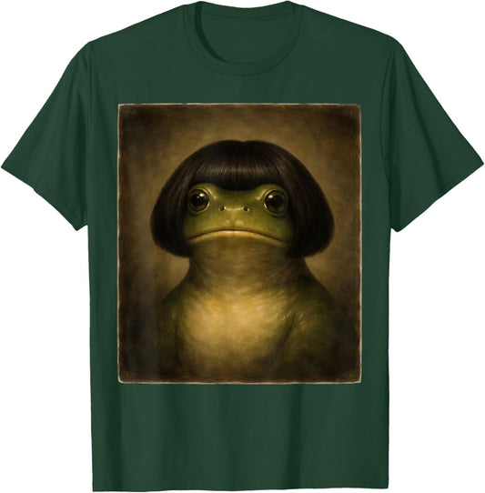 Funny Frog with A Bob Toad Retro Vintage Meme T-Shirt - T-Shirt | Forest