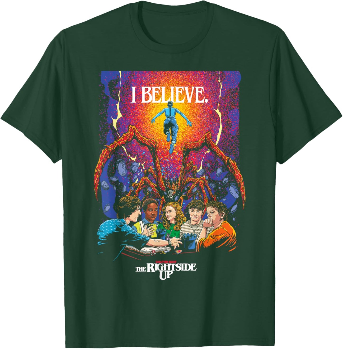 Stranger Things Season 5 x Butcher Billy The Rightside Up T-Shirt - T-Shirt | Forest