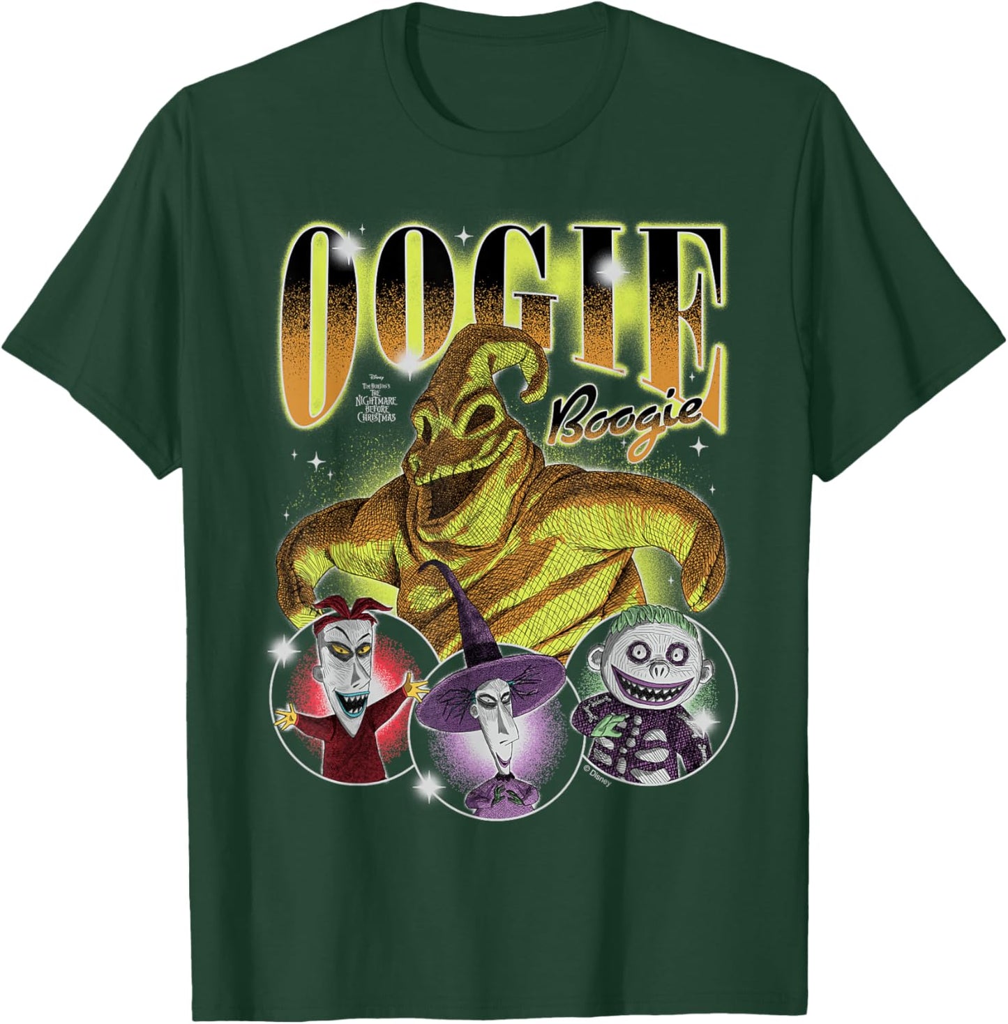 Oogie Boogie Spooky Fun Disney Villain Design T-Shirt - T-Shirt | Forest