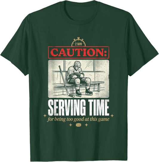Funny Ice Hockey Penalty Box T-Shirt - T-Shirt | Forest