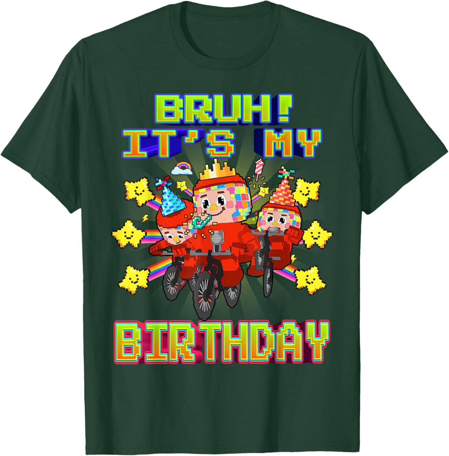 Bruh It's My Birthday Funny Los Chicleteira Brainrot Meme T-Shirt - T-Shirt | Forest
