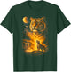 Tiger Howling to The Moon Meme 90s Animal Print Graphic T-Shirt - T-Shirt | Forest