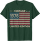 US Flag 50 Birthday American USA Men 50yr 1976 50th Birthday T-Shirt - T-Shirt | Forest
