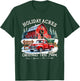 Vintage Red Truck Holiday Acres Christmas Tree Farm T-Shirt - T-Shirt | Forest