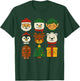 Christmas Building Brick Santa Elf Snowman Xmas Boys Cute T-Shirt - T-Shirt | Forest