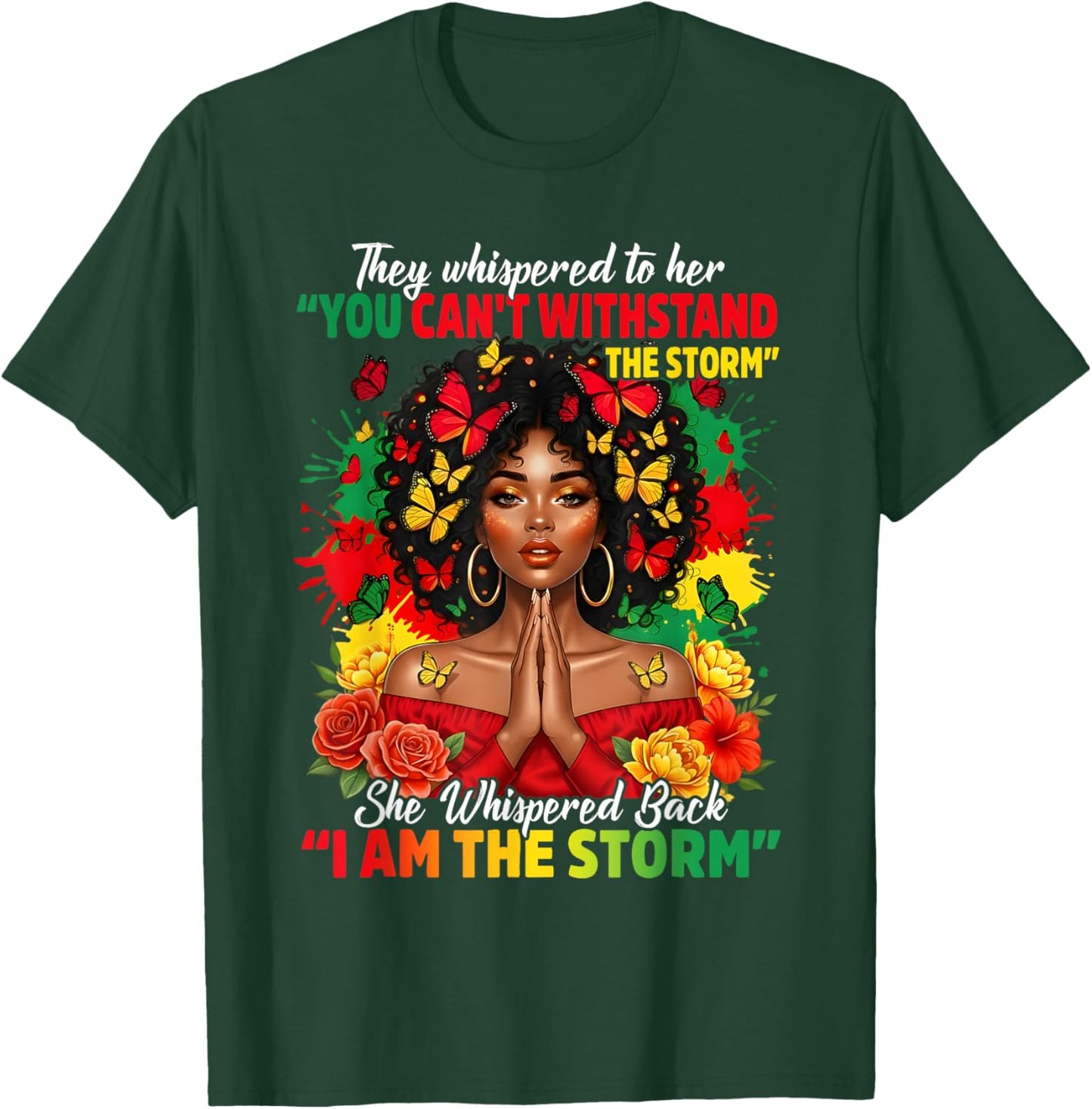Afro I Am The Storm T-Shirt - T-Shirt | Forest