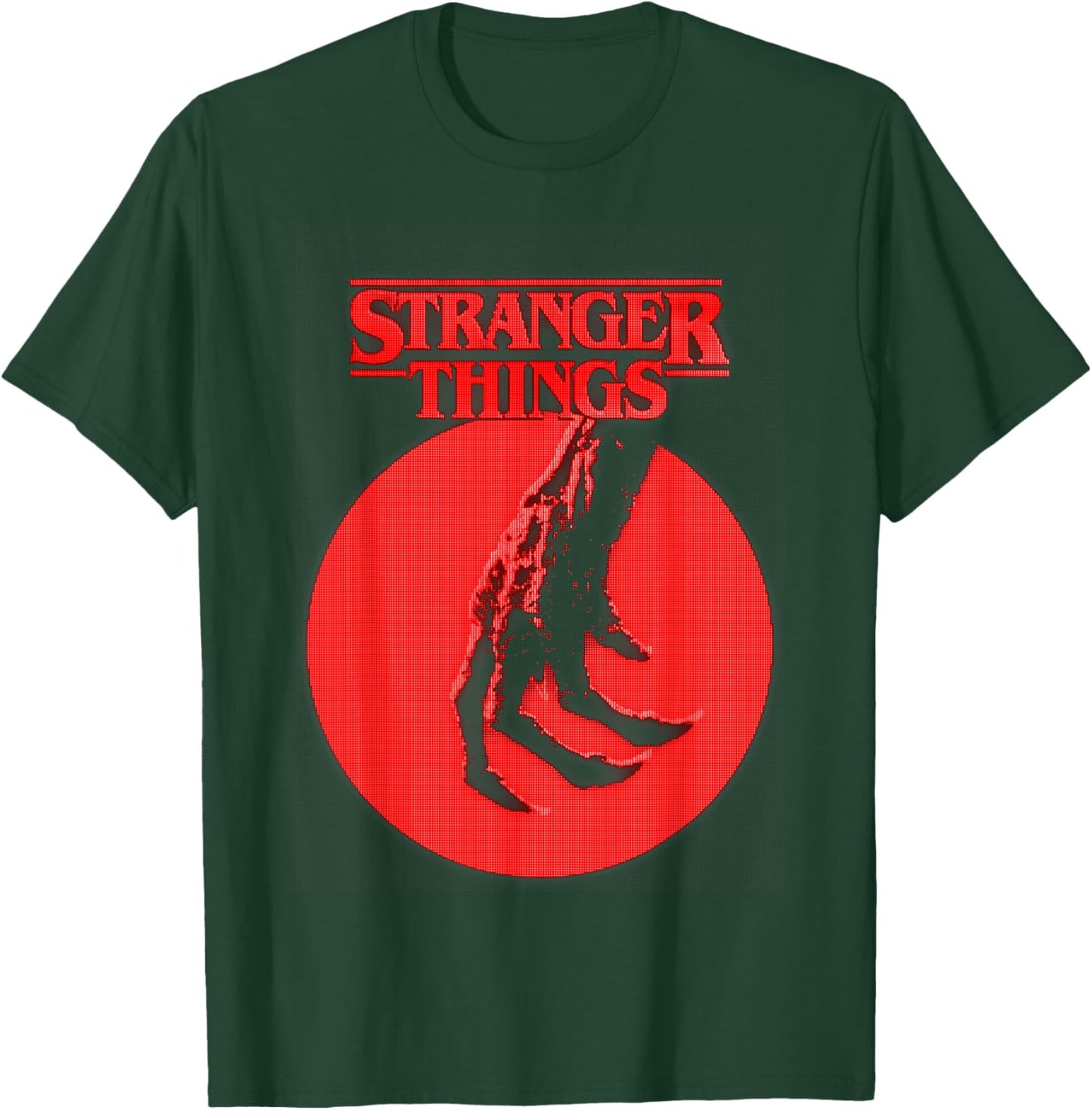 Stranger Things Season 5 Vecna Hand Pixelated Logo T-Shirt - T-Shirt | Forest