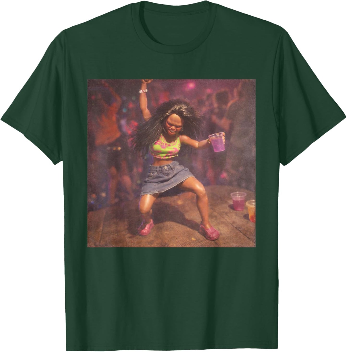 Funny Black Doll Party Meme T-Shirt - T-Shirt | Forest