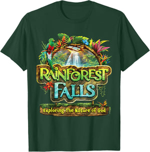 VBS 2026 Rainforest Falls Exploring The Nature of God T-Shirt - T-Shirt | Forest
