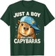 Just A Boy Who Loves Capybaras Funny Capybara Boys T-Shirt - T-Shirt | Forest