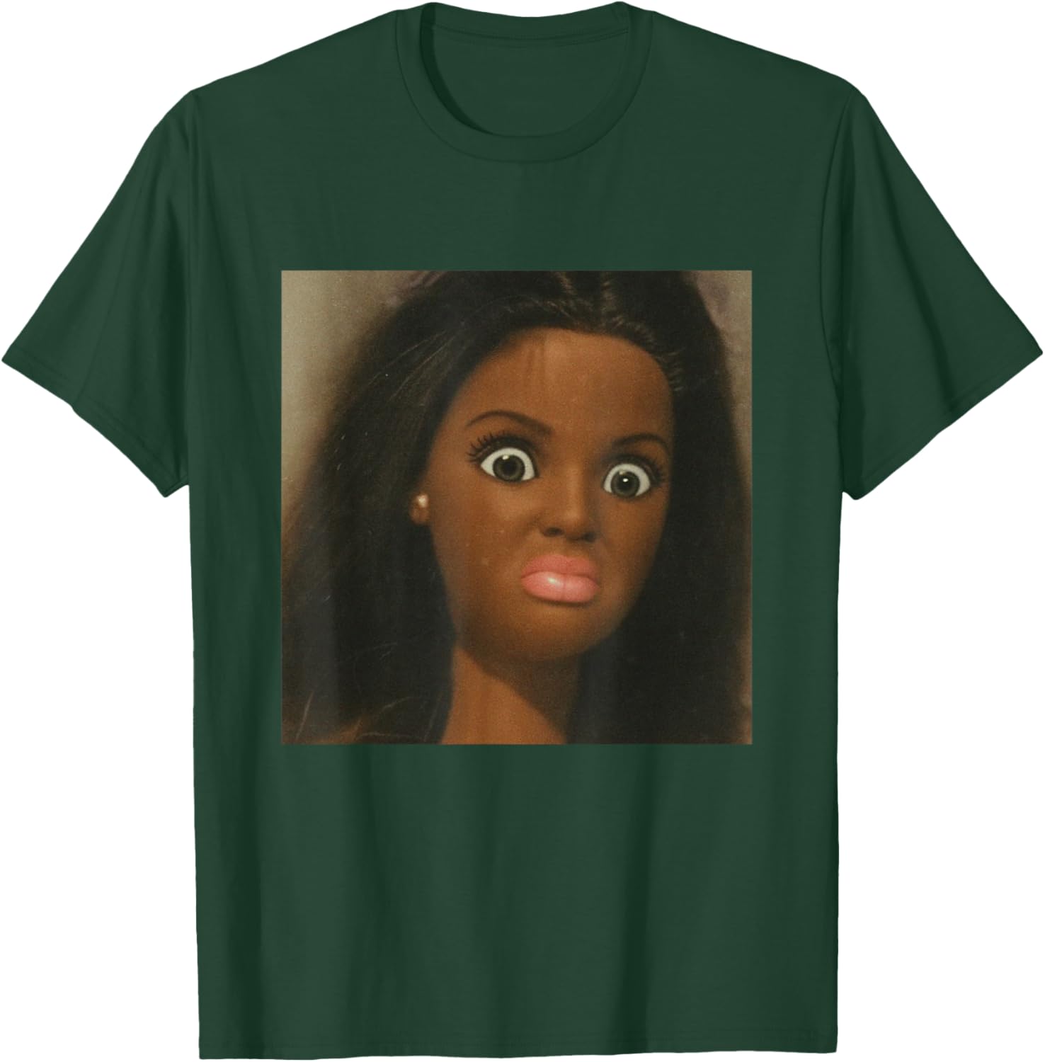 Funny African American Disgusted Black Doll Face Meme T-Shirt - T-Shirt | Forest