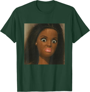 Funny African American Disgusted Black Doll Face Meme T-Shirt - T-Shirt | Forest