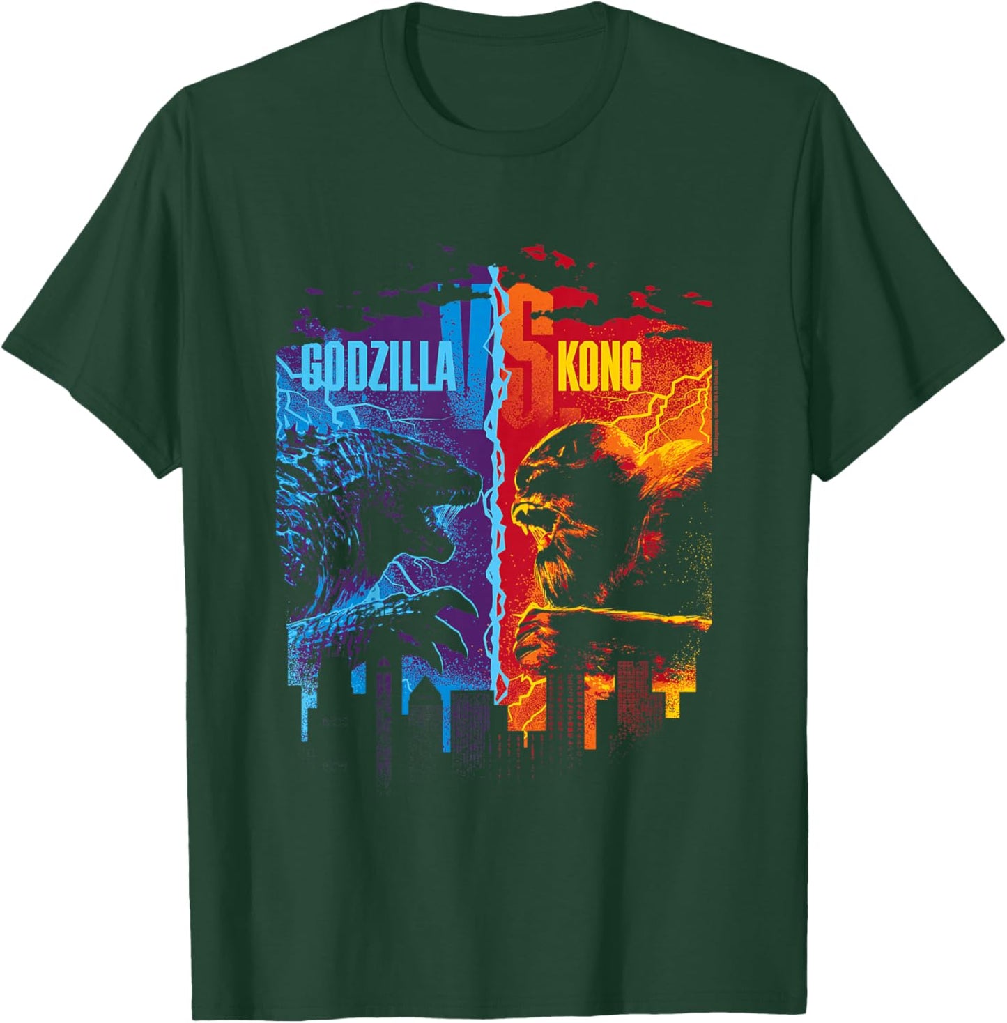 Monsterverse Godzilla Versus Kong Youth Officially Licensed T-Shirt - T-Shirt | Forest