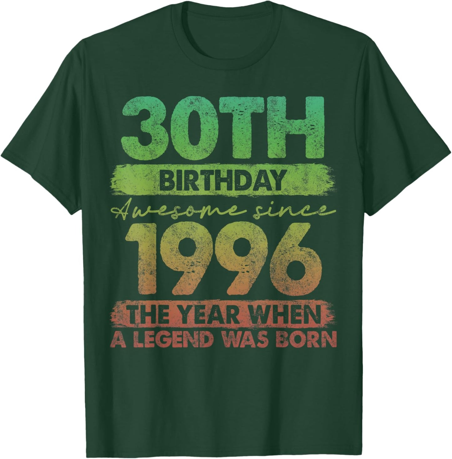 30 Year Old Gifts Vintage 1996 Limited Edition 30th Birthday T-Shirt - T-Shirt | Forest