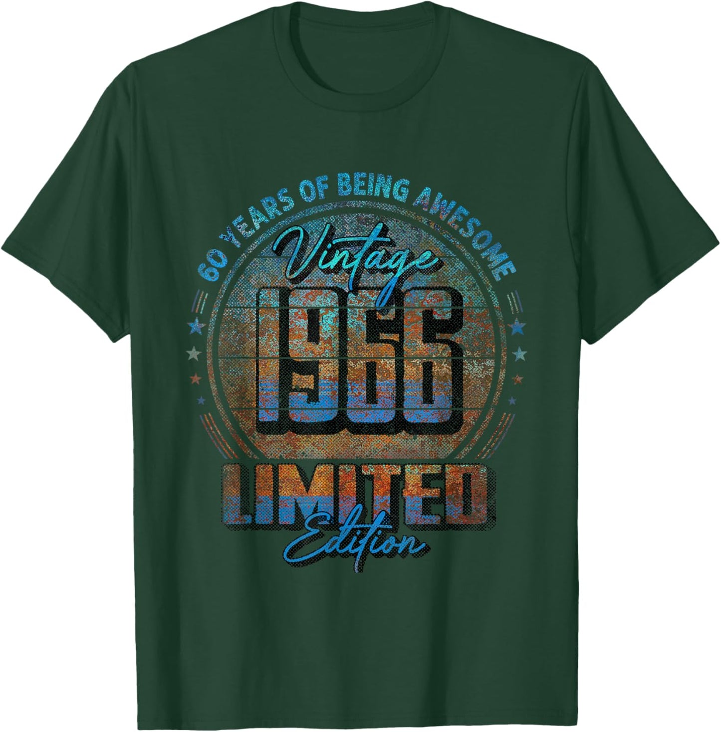 Vintage 1966 Limited Edition Shirt 60 Year Old 60th Birthday T-Shirt - T-Shirt | Forest