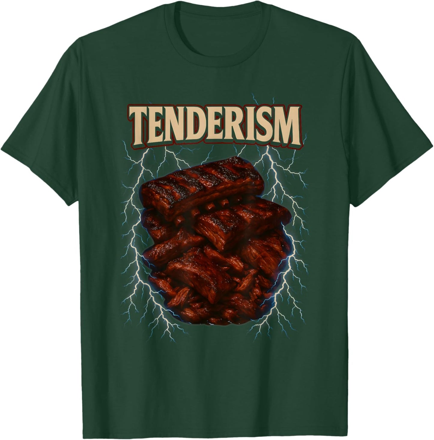 Tenderism 90s Retro Bootleg Funny Trending Food Meme T-Shirt - T-Shirt | Forest