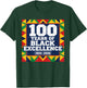 100 Years of Black Excellence Centennial Black History Month T-Shirt - T-Shirt | Forest