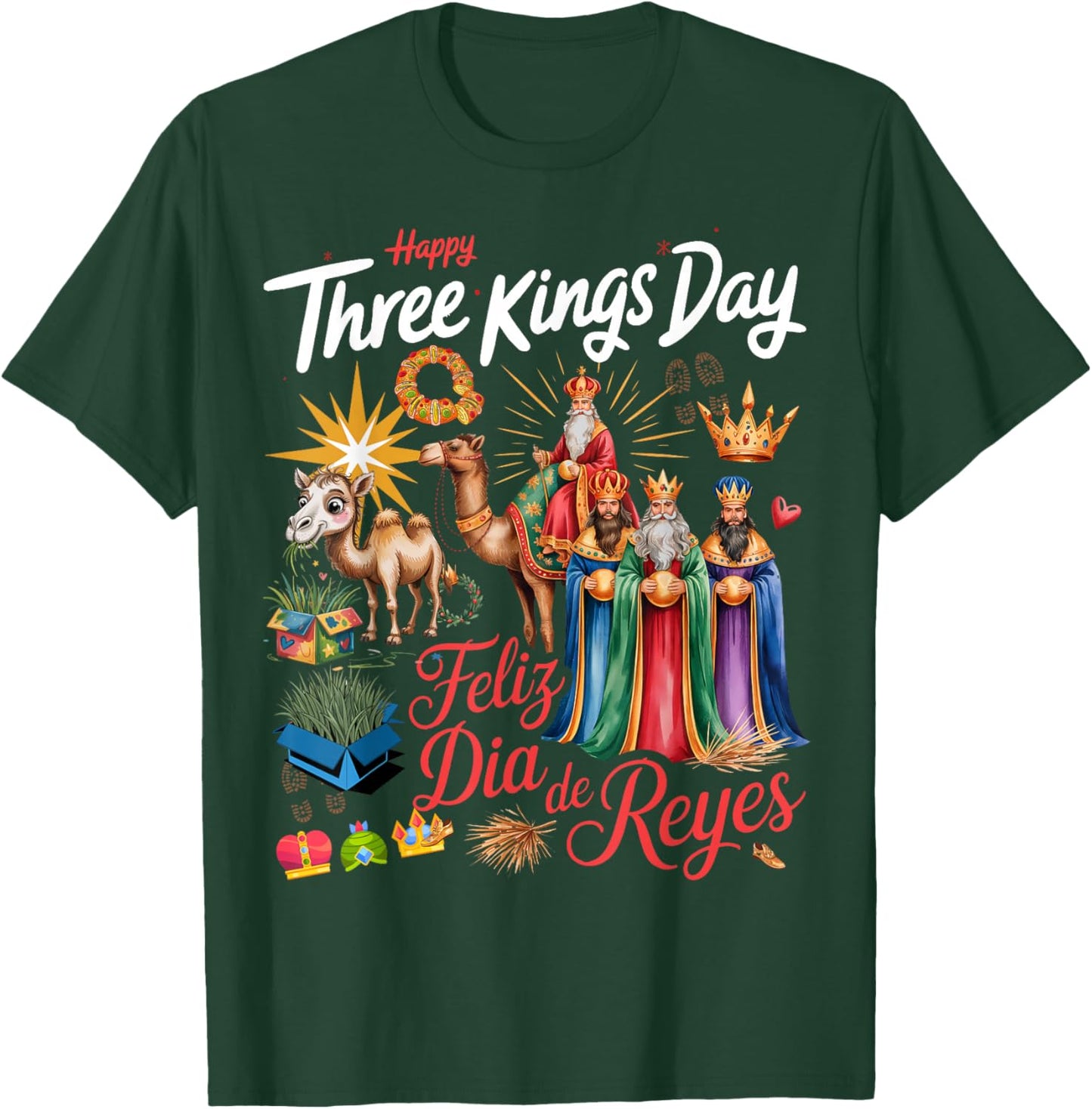 Three Kings Day Costume Idea & Día De Los Reyes T-Shirt - T-Shirt | Forest