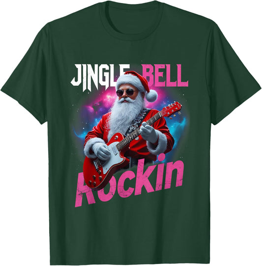 Christmas Music Lovers Santa Jingle Bell Rock Trending T-Shirt - T-Shirt | Forest