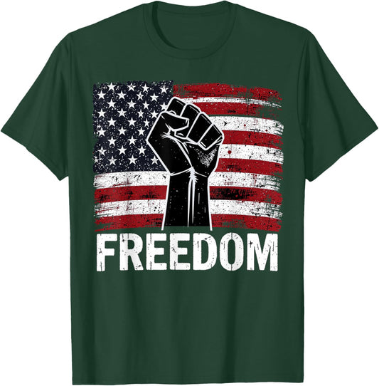 USA Freedom Shirt, Resist Patriotic Protest T-Shirt - T-Shirt | Forest