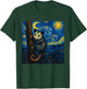 Opossum Van Gogh Starry Night T-Shirt - T-Shirt | Forest