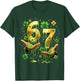 67 Hands Six Seven 6 7 Gold Drip Dripping 67 St Patricks Day T-Shirt - T-Shirt | Forest