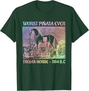 Worst Piñata Ever Trojan Horse Humor Quotes T-Shirt - T-Shirt | Forest