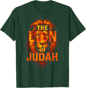 The Lion of Judah - Christian Faith Symbol T-Shirt - T-Shirt | Forest