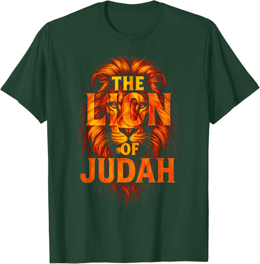The Lion of Judah - Christian Faith Symbol T-Shirt - T-Shirt | Forest