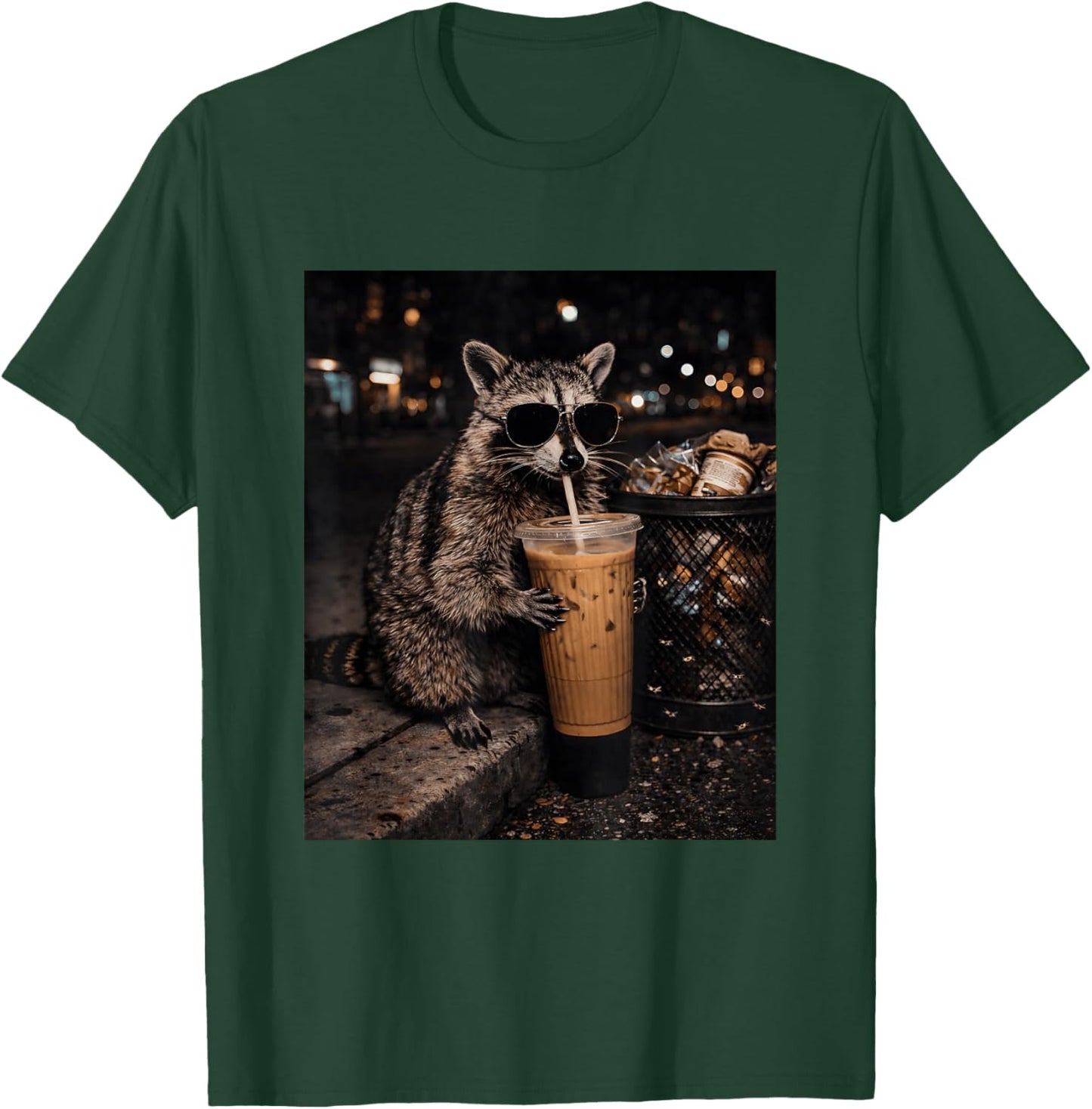 Sunglasses Caffeine T-Shirt - T-Shirt | Forest
