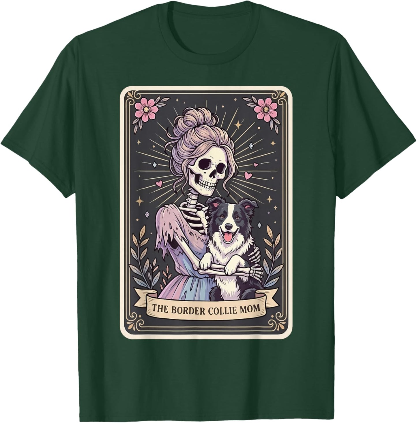 The Border Collie Mom Tarot Card T-Shirt - T-Shirt | Forest