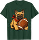 French Bulldog Dog Sports Football Game Day Touchdown T-Shirt - T-Shirt | Forest
