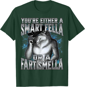 You're Either a Smart Fella Or A Fart Smella T-Shirt - T-Shirt | Forest