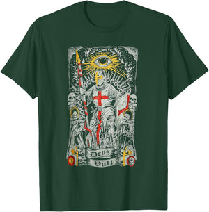 Deus Vult Knights Templar Crusades T-Shirt - T-Shirt | Forest