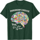 Parkinson's Disease Awareness Brain Yes It's All in My Head T-Shirt - T-Shirt | Forest