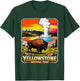 Yellowstone National Park 2026 Retro Travel Art T-Shirt - T-Shirt | Forest