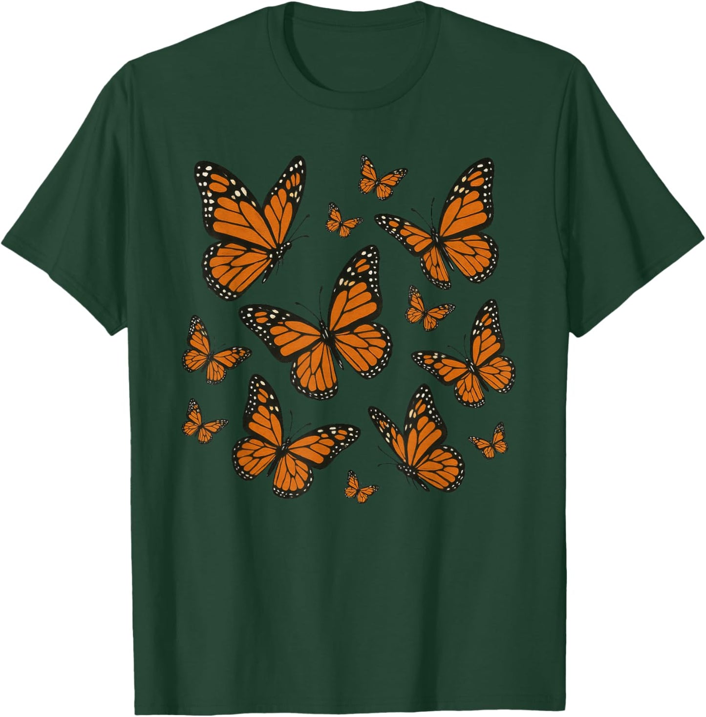 Monarch Butterflies Beautiful Butterfly T-Shirt - T-Shirt | Forest