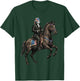 George Washington on Horse Patriotic 4th of July Horse Lover T-Shirt - T-Shirt | Forest