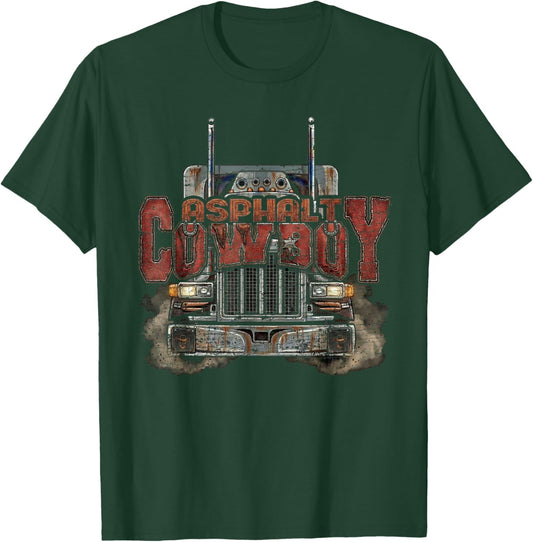 Semi Truck Driver Trucking T-Shirt - T-Shirt | Forest