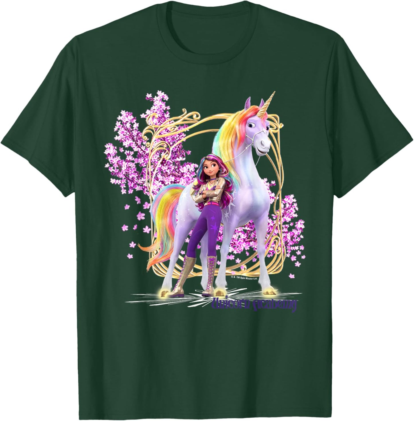 Unicorn Academy Sophia Mendoza and Wildstar Floral Pose T-Shirt - T-Shirt | Forest
