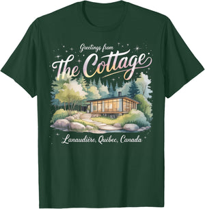 Greetings from The Cottage T-Shirt - T-Shirt | Forest